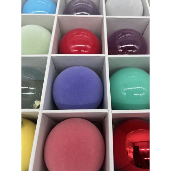 Anthropologie Tarrain Bulb Ornaments Mixed Finish 3” Ornaments Christmas Tree - Picture 10 of 11